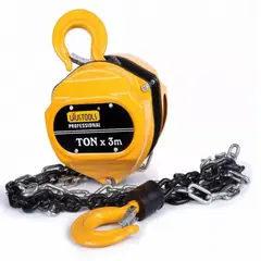 UYUSTOOLS - Polipasto de Cadena 2 Toneladas X 3 Metros