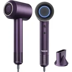 7MAGIC - Secador de Pelo Iónico Profesional de Alta Velocidad con Luz LED