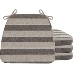 undefined - Cojines En Forma De D Para Sillas Con Lazos Y Funda Lavable