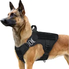 RABBITGOO - Arnés Táctico Ajustable para Perros Grandes