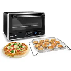 KITCHENAID - Horno de Encimera Digital con Freidora de Aire y Piedra para Pizza 21L