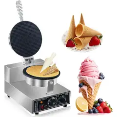 undefined - Máquina para Conos de Helado AEYDJXMER 1300W Acero Inoxidable Antiadherente 110V