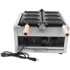 TFCFL - Máquina de Waffles Comercial Doble Cabezal Acero Inoxidable 1400W
