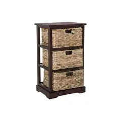 SAFAVIEH - Mesa Lateral de Almacenamiento con Cestas de Mimbre