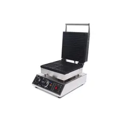 LOYALHEARTDY - Waflera Comercial 1750W con Control de Temperatura y Placas Antiadherentes