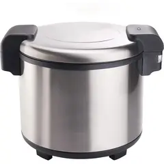 WINCO - Calentador de Arroz en Acero Inoxidable para 100 Tazas