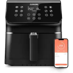 undefined - Freidora de Aire Inteligente COSORI Pro Smart de 5.5 L conConexión WiFi Control por Voz y 12 Funciones Personalizables