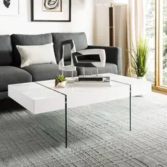 undefined - Mesa de Café Safavieh con Patas de Vidrio