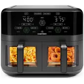 CHEFMAN - Freidora de Aire de 5.7L con Doble Cesta y Control Digital