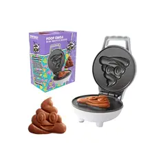 WAFFLE WOW - Mini Waffle Maker Emoji - Divertido diseño de cara sonriente para deliciosos waffles