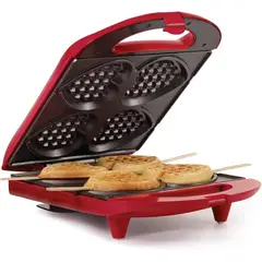 HOLSTEIN HOUSEWARES - Waflera HF-09031R 761W Plástico Antiadherente 121V Roja