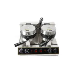 undefined - Waflera Profesional Guang 2600W Doble Cabezal Giratoria Acero Inoxidable Antiadherente