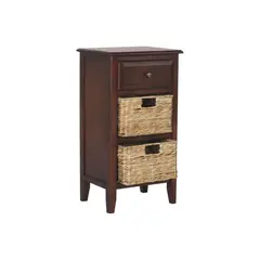SAFAVIEH - Mesa Lateral Everly de con 1 cajón y 2 cestas removibles
