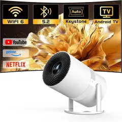 undefined - Mini Proyector Inteligente PANSEBA 270° WiFi 6 y Bluetooth Pantalla de 260? Keystone Automático