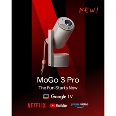 XGIMI - Mini proyector MoGo 3 Pro con Google TV y Netflix integrado