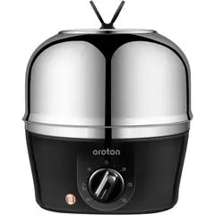 undefined - Cocedor de Huevos Eléctrico para 9 Huevos en Acero Inoxidable con Auto Apagado