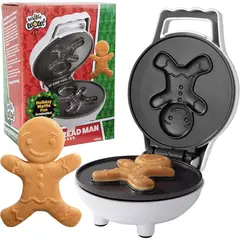 WAFFLE WOW - Mini Waflera Hombre de Jengibre 4 Pulgadas Antiadherente