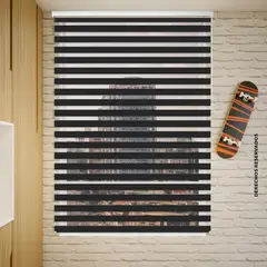 REGGIA - Cortina Enrollable Roller Duo 100x180cm Negro