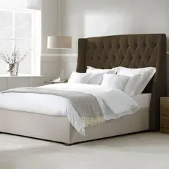 undefined - Cabecero King de Lujo Essen 200X150 Café Microfibra