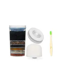 ECOTRADE FILTERS - Kit de 3 Repuestos Filtro 14 Litros Mas Cepillo Bambú Ecotrade