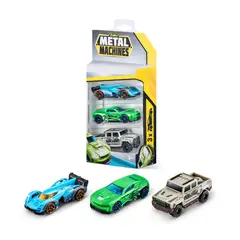 ZURU - Carritos De Juguete Metal Machines Set X 3 - Escape