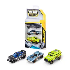 ZURU - Carritos De Juguete Metal Machines Set X 3 - Chase