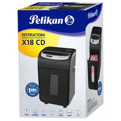 PELIKAN - Destructora Trituradora de Papel/cd X18
