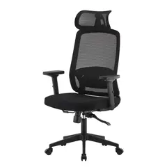 AKIVOY - Silla de escritorio Ejecutiva Negro Horizonte 2d