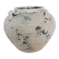 MARRES - Jarrón Orejas Cerámica 21x17 cm Multicolor Rustiko