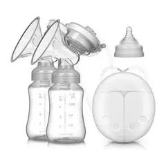 52 BITS - Extractor de Leche Materna Doble Tetero Color Transparente