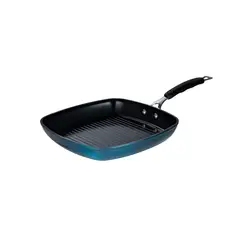 BERGNER - Asador 28x28x4.5cm Antiadherente Libre de PFOA Aluminio Forjado Inducción Midnight Blue