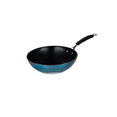 BERGNER - Wok 28x8.0cm Antiadherente Libre de PFOA Aluminio Forjado Inducción Midnight Blue