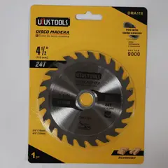 UYUSTOOLS - Disco Madera 4 1/2 Pulgadas X 24 Dientes