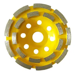 UYUSTOOLS - Disco Diamantado Copa Doble Carril Segmentado para Pulir 4-1/2 Pulgadas