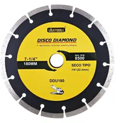 UYUSTOOLS - Disco Diamantado Segmentado Corte 7 1/4 Pulgadas