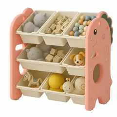 52 BITS - Estante Organizador de Juguetes Para Niños Animado Multiple Amarillo