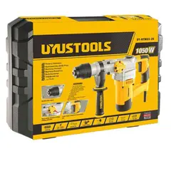 UYUSTOOLS - Rotomartillo SDS Plus Eléctrico 26 mm 1050W 4.5J 1- 1700 GPM