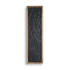 DE CASA - Cuadro 100x30 Cm Vertical Palma 1 -3d