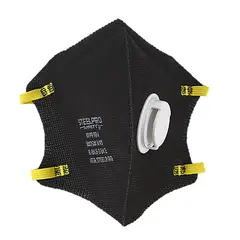 STEELPRO - Respirador Paquete Por 30 Unidades M9910v Plegable Negro