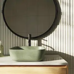 GENERICO - Lavamanos Abedul Oliva 36.5X36.5X13.5Cm