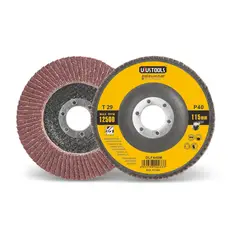UYUSTOOLS - Disco Lija Flap para Madera P40 115 mm 12500 RPM