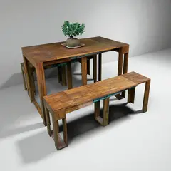 undefined - Combo Nanti Mesa y Bancas Extensibles