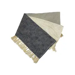 JUST HOME COLLECTION - Manta Throw 125x150 Cm Plata-Beige-Azul