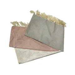 JUST HOME COLLECTION - Frazada Santana T.125x150 Plata-Beige-Rosa