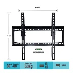 ELECTRIC LINE - Soporte para Tv Fijo de 30" a 85" Peso Max 50 kg