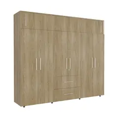 RTA DESIGN - Closet Bigaf 230X204X50 Rta Madera natural Eu Blanco