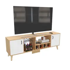 JUST HOME COLLECTION - Mesa Tv Fara 60x180x40cm Fresno Eu Blanco