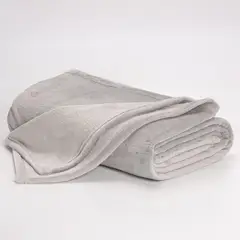 MANO DE OSO - Cobija Flannel Fleece Gris Claro 115X160