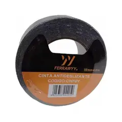 FERRAWYY - Cinta Antideslizante Negra 2 Pulgadas X 10 M