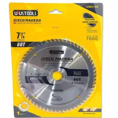 UYUSTOOLS - Disco Madera 7 Pulgadas X 60 Dientes